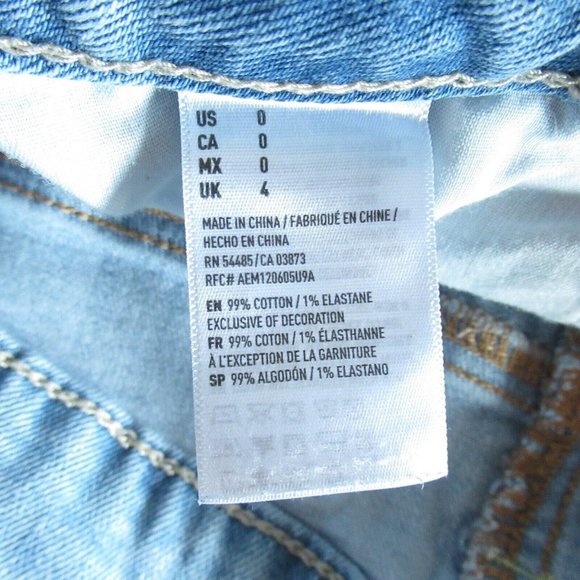 SOLD American Eagle Shortie Shorts Jeans Lace - Picture 7 of 7